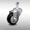 Service Caster 3 Inch SS Black Polyurethane Wheel Swivel 1/2 Inch Threaded Stem Caster SCC SCC-SSTS20S314-PPUB-BLK-121315 - alternate 1